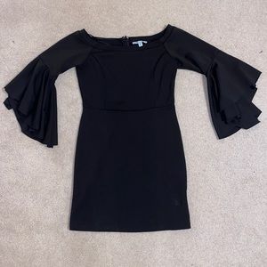 Black Dress, off the shoulder, bell sleeves